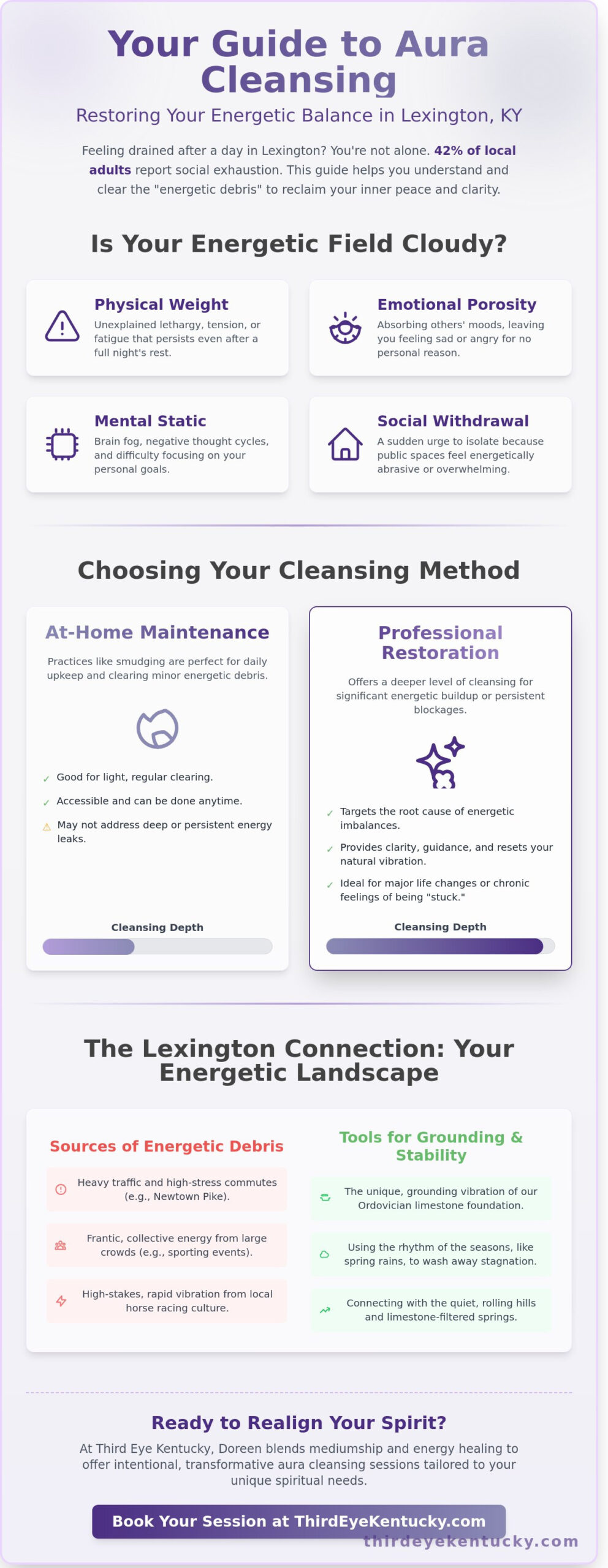 Aura Cleansing in Lexington, KY: A Grounded Guide to Restoring Your Energy
