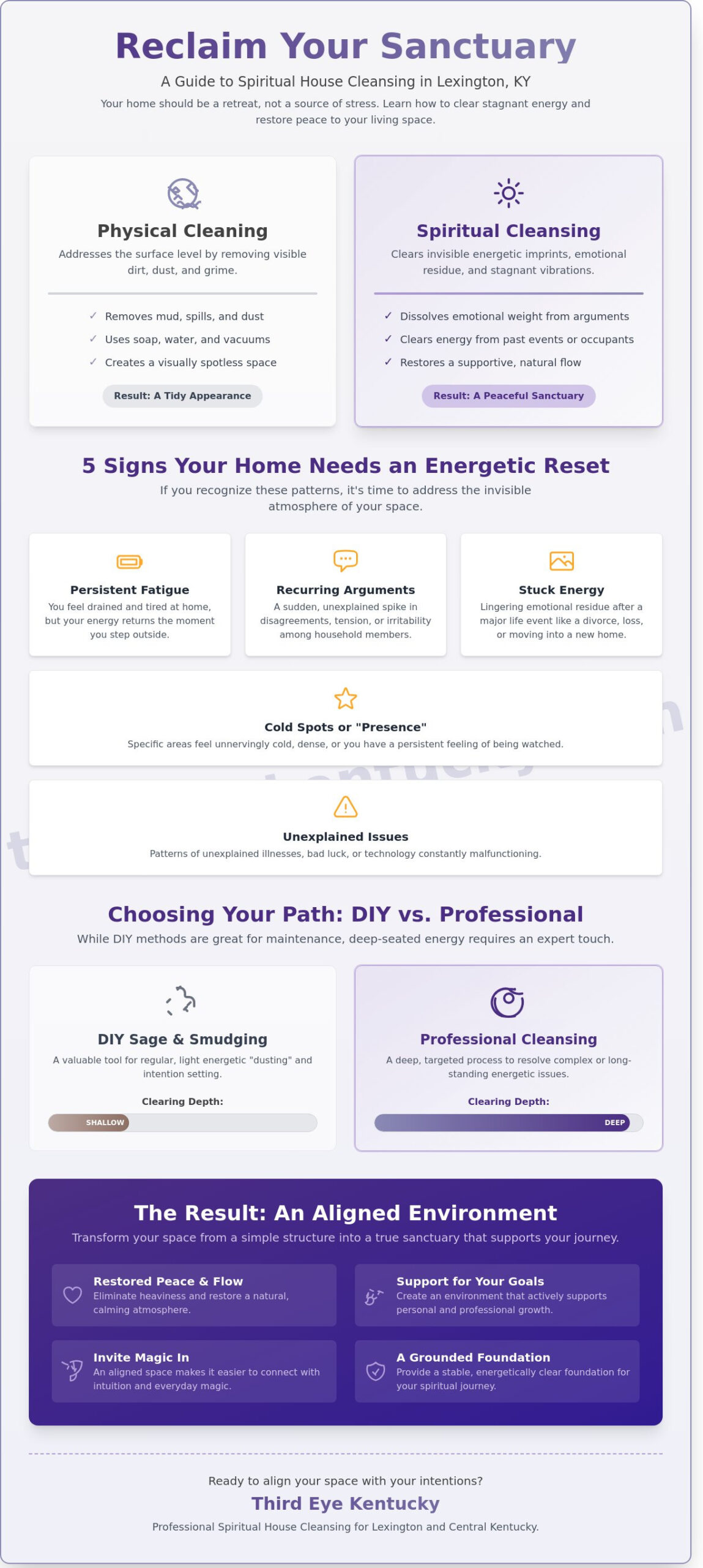 House Cleansing in Lexington, KY: A Guide to Spiritual Energy Clearing