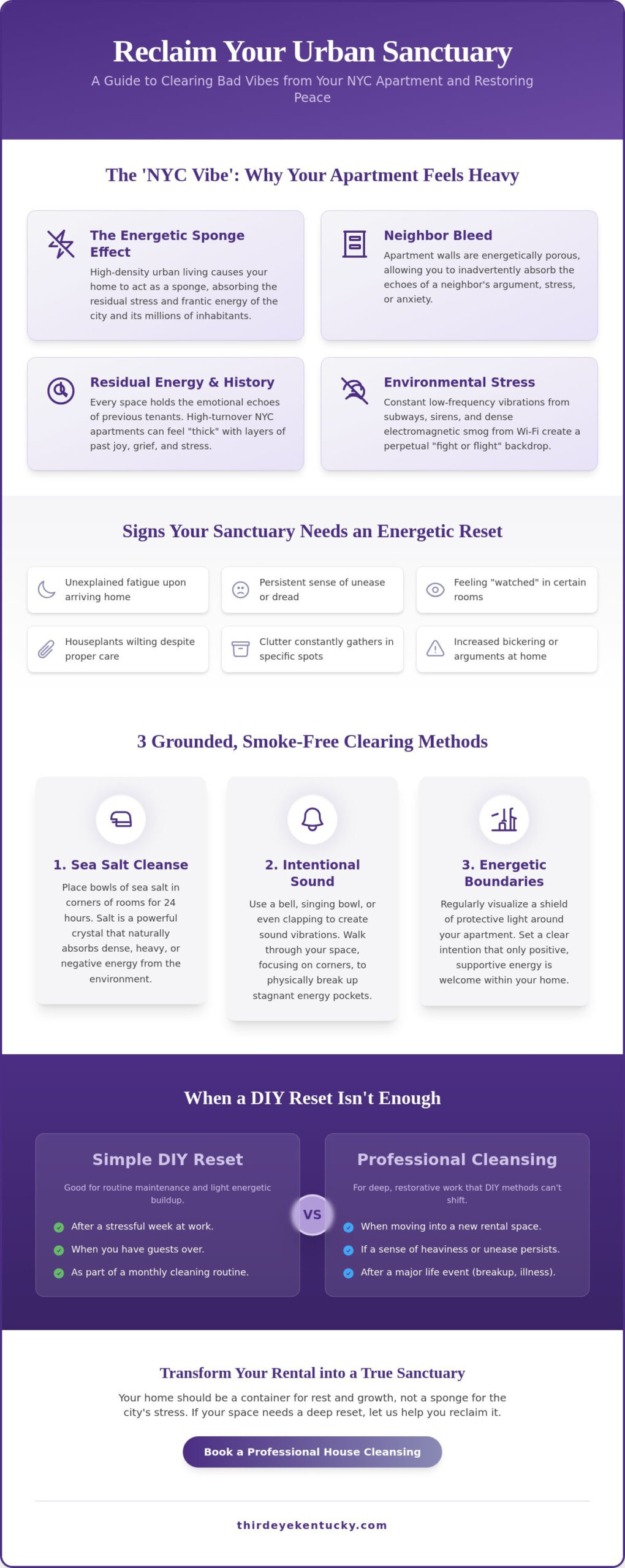 Clearing Bad Vibes from an Apartment in NYC: A Grounded Guide to Energetic Sanity